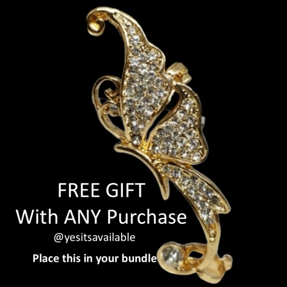 FREE GIFT with purchase Jewelry - FREE GIFT W/ANY PURCHASE Buttetrfly Earring Wrap